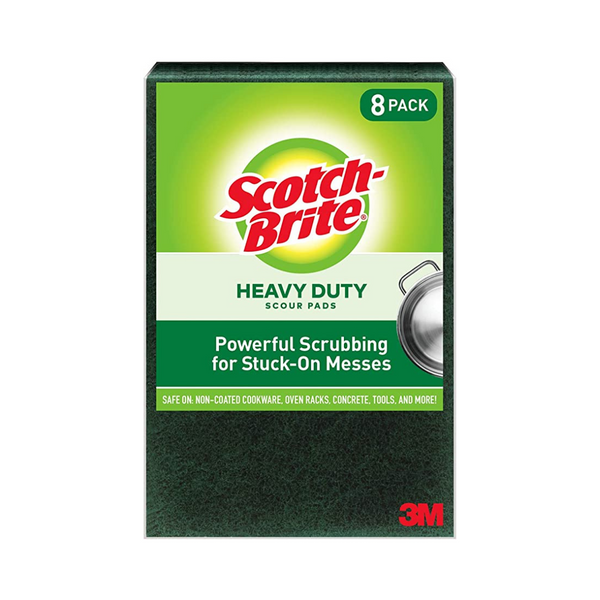 8 Pads Scotch-Brite Heavy Duty Large Scour Pads