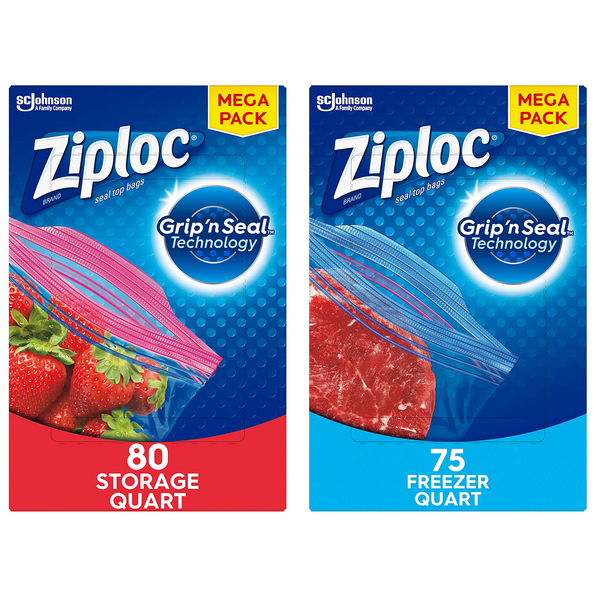 Precios inmejorables en bolsas Ziploc para congelador, almacenamiento y refrigerios