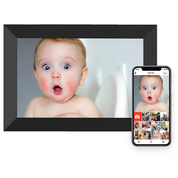 Marco de fotos digital Frameo WiFi con almacenamiento de 16 GB