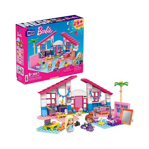 Juego de construcción de casas Barbie Malibu de Mega