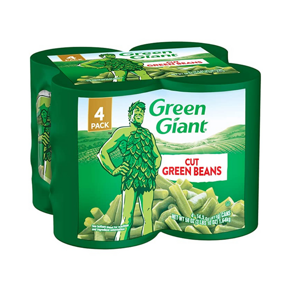 4 Cans of Green Giant Cut Green Beans