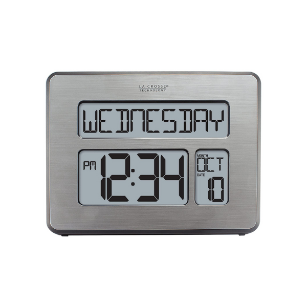 La Crosse Technology Atomic Full Calendar Clock with Extra Large Digits