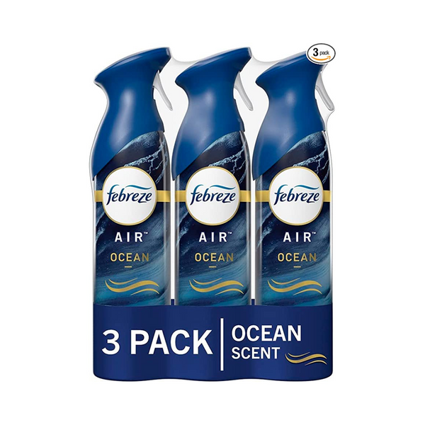 3-Pack Febreze Air Effects Ocean Scent Air Freshener