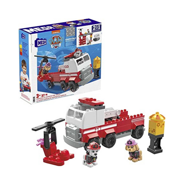 Mega Paw Patrol Marshall's Ultimate Fire Truck Building Set