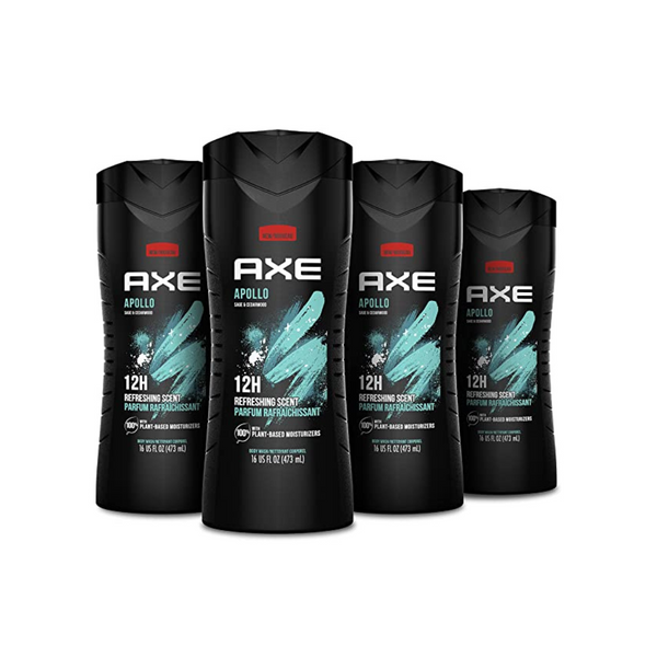 4-Pack 16-Oz AXE Apollo Body Wash