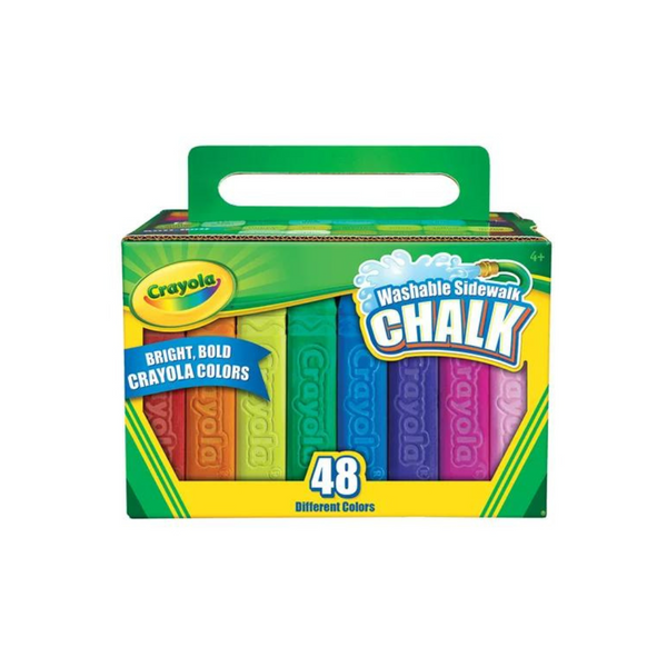 48-Count Crayola Washable Sidewalk Chalk Set