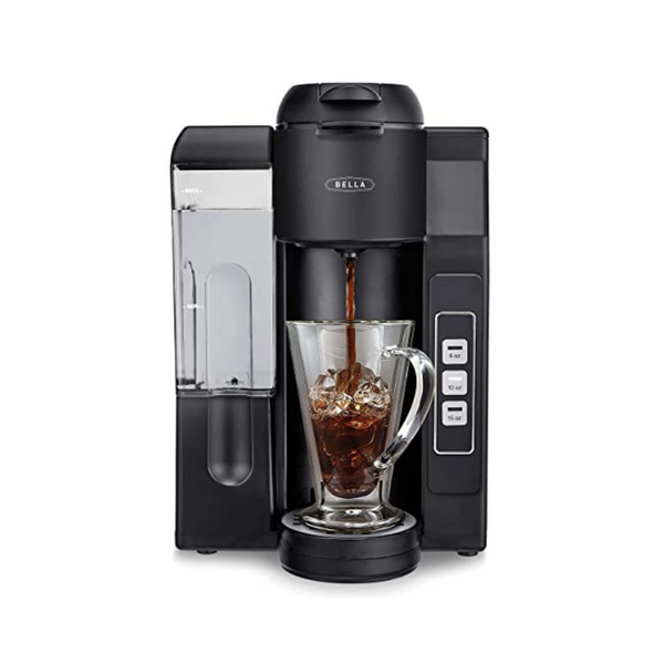 BELLA Single Serve Dual Brew K-Cup Pod or Ground Coffee Brewer