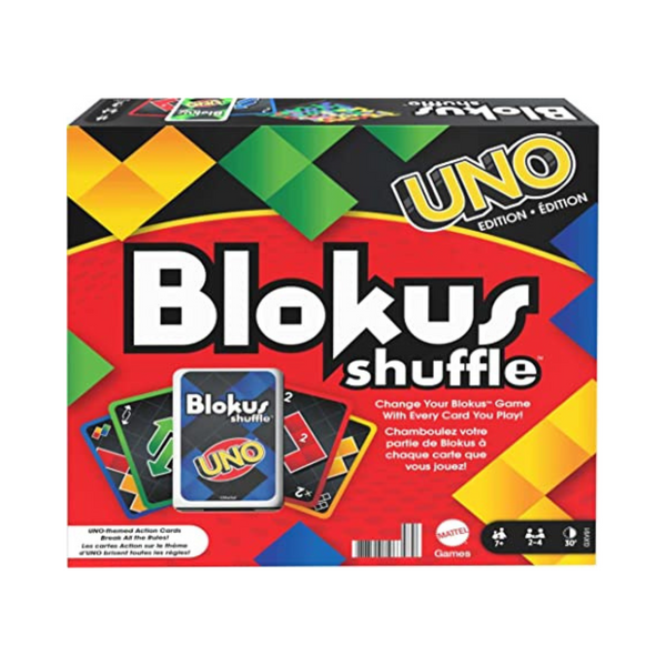 Blokus Shuffle: Juego de mesa de estrategia edición UNO