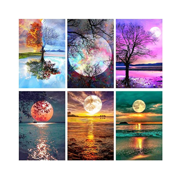 6 Pack Diamond Painting Kits