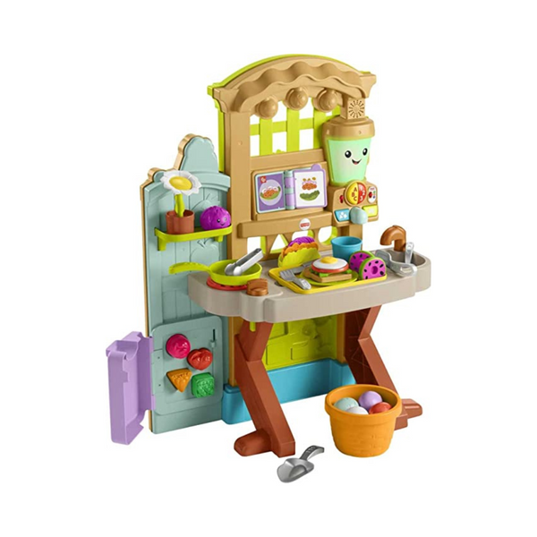 Fisher-Price Laugh & Learn Grow-the-Fun Garden to Kitchen Interactive Farm-to-Kitchen Playset