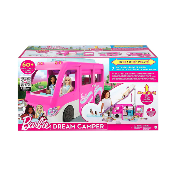 Barbie Camper Doll Playset with 60 Accessories