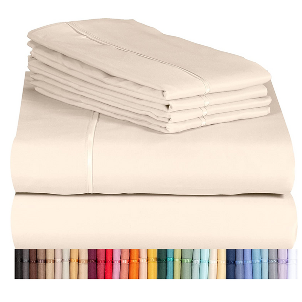 Hotel Bedding Silky Soft 6 Piece Sheet Set (5 Colors)