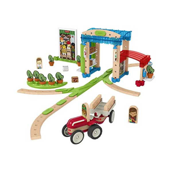 Fisher-Price Wonder Makers Design System Build Around Town Building & Track Set