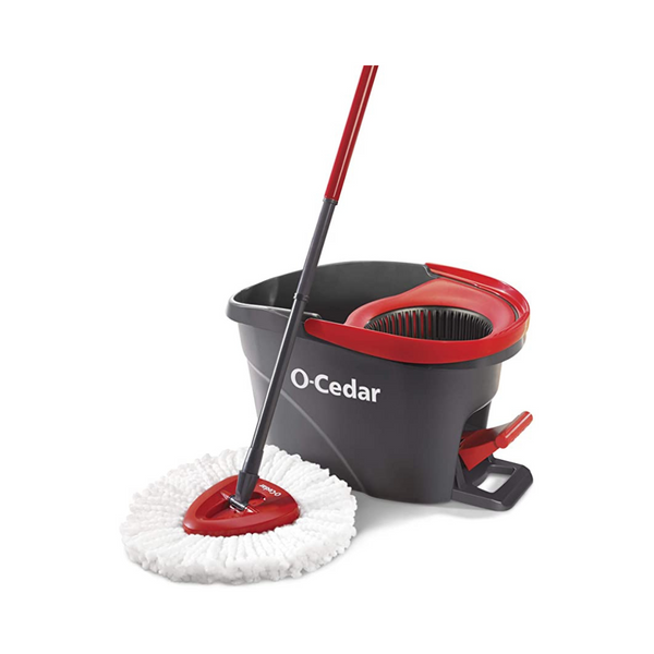 O-Cedar EasyWring Microfiber Spin Mop, Bucket Floor Cleaning System