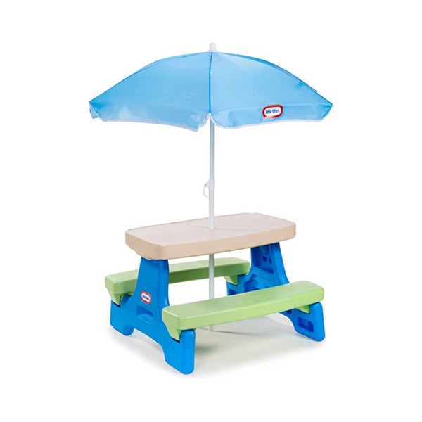 Little Tikes Easy Store Picnic Table with Umbrella