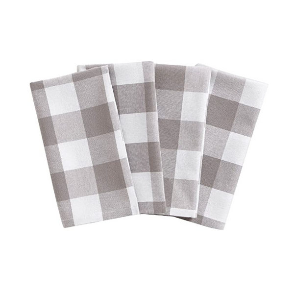 Elrene Home Fashions Farmhouse Living Buffalo-Check Napkin Set (Set of 4)