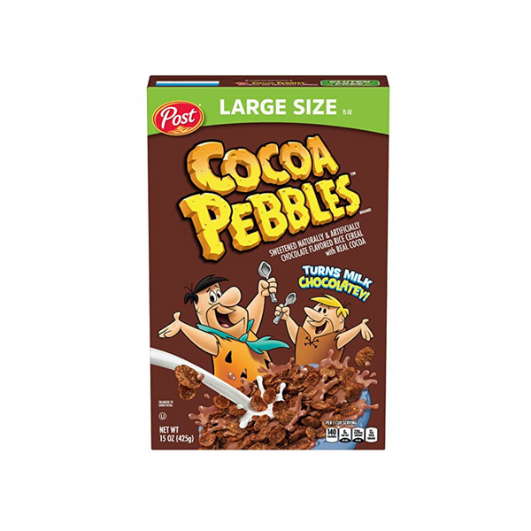 Caja grande de cereal Post Cocoa Pebbles (15 onzas)