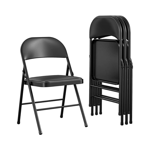 4 Pack Of COSCO Vinyl Folding Chairs