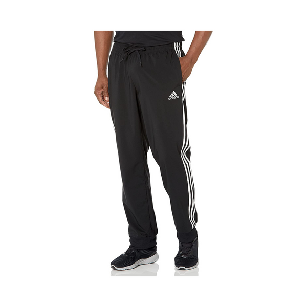 adidas Men’s Aeroready Essentials Tapered Cuff Woven 3-Stripes Pants