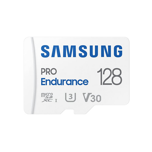 Tarjeta de memoria MicroSDXC SAMSUNG PRO Endurance de 128 GB con adaptador