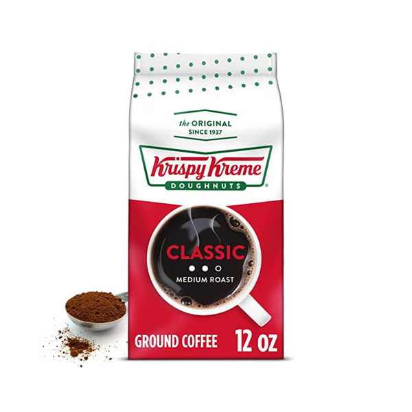 Bolsa de 12 onzas de café molido tostado medio clásico Krispy Kreme