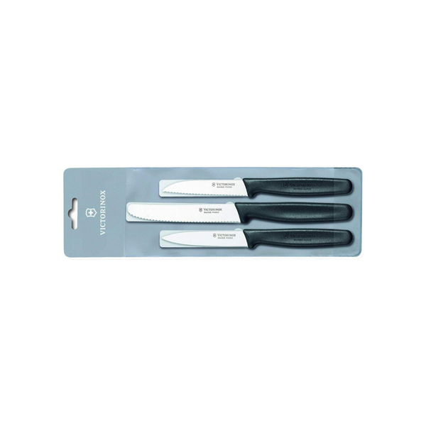 Victorinox Swiss Army Cutlery Fibrox Pro Paring Knife Set, 3-Piece