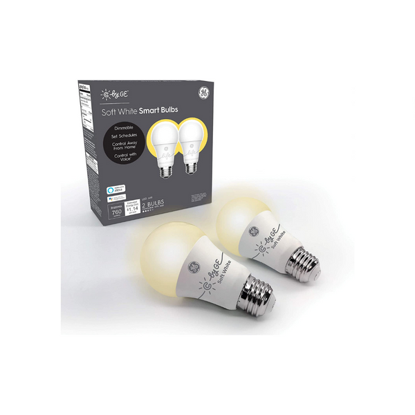 2 C by GE A19 Or BR30 Smart LED Bulbs