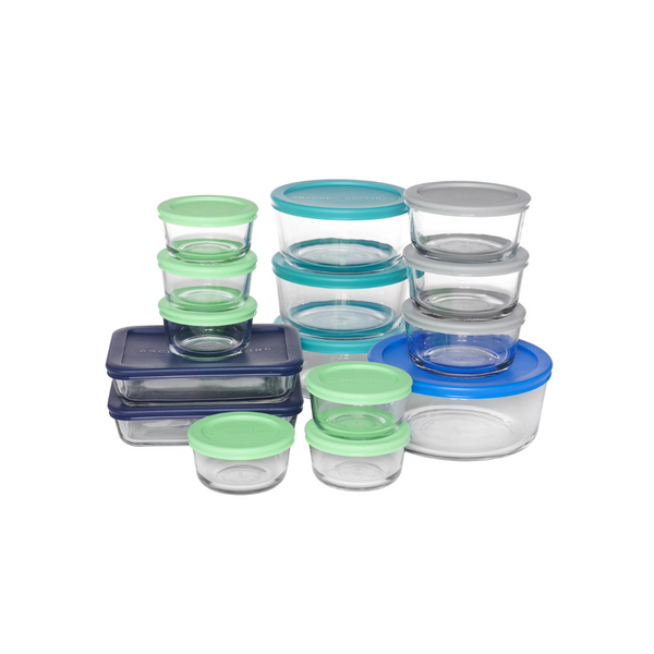 30 Piece Glass Storage and Bake Containers