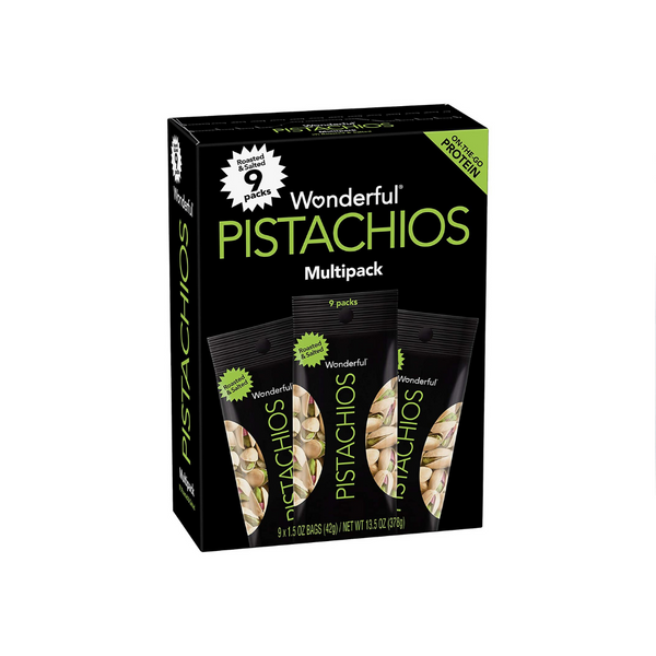 9 Bags Of Roasted and Salted Wonderful Pistachios