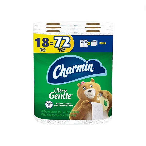 72 Rolls of Charmin Ultra Gentle Toilet Paper