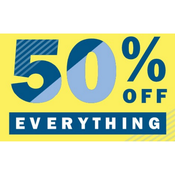 Extra 50% Off Everything Including Clearance Items