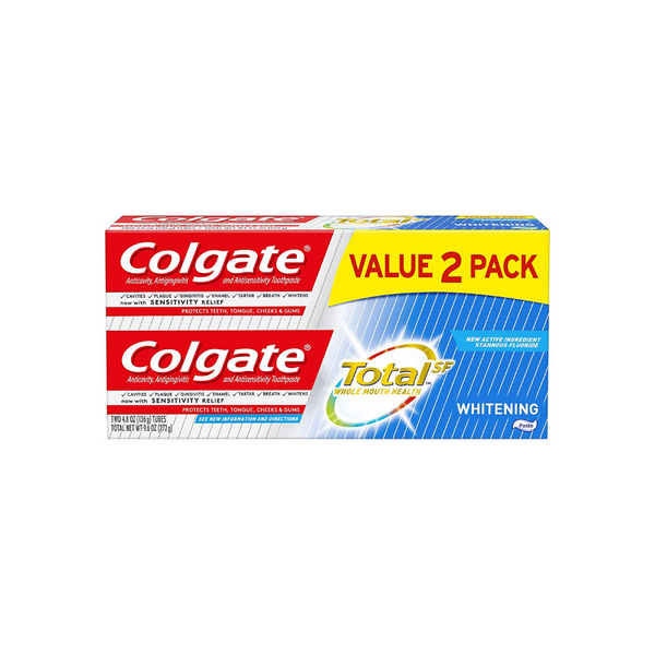 Colgate Total Whitening Toothpaste - 4.8 ounce (2 Pack)