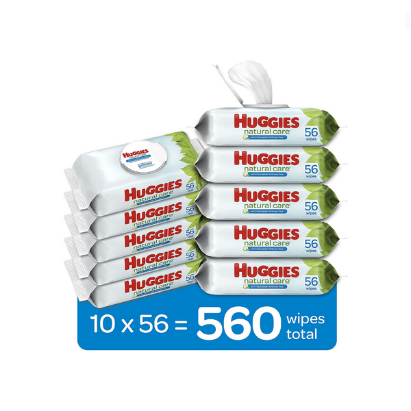 560 toallitas húmedas para bebés Huggies