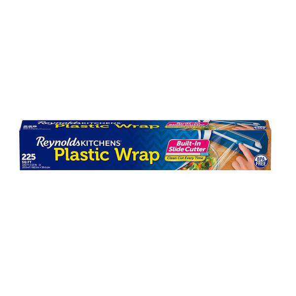 225 Square Feet Reynolds Kitchens Quick Cut Plastic Wrap With Slide Cutter