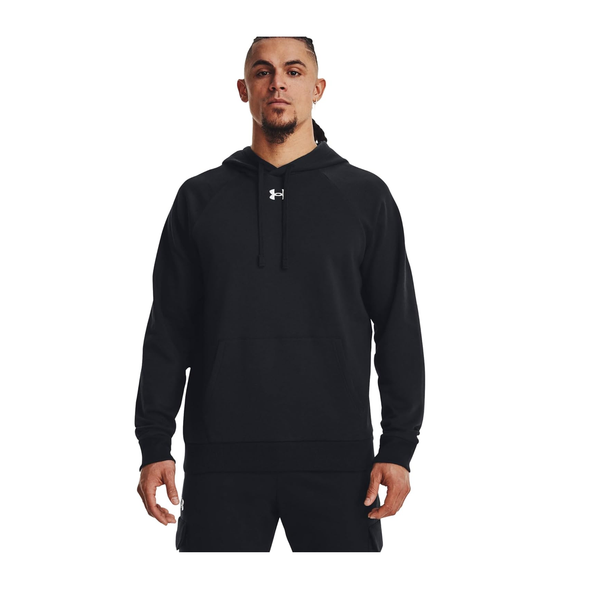 Under Armour Sudadera con capucha de forro polar con logo grande para niños