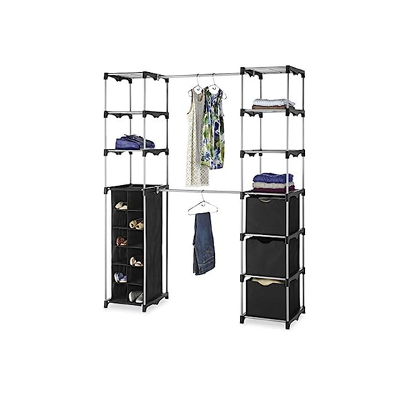 Whitmor Deluxe Double Rod Closet Organizer System