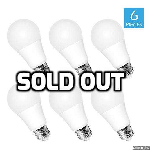 Pack of 6 LED bulbs