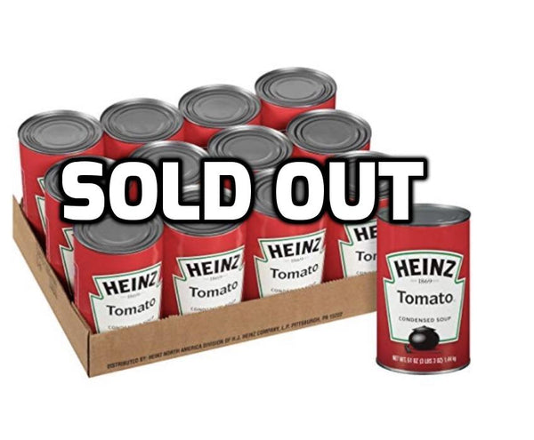 12 Cans Heinz Condensed Tomato Soup 51oz