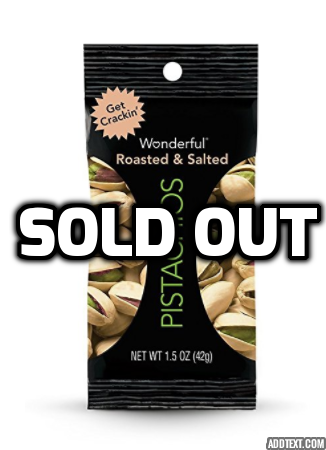 24 bags of 1.5oz Wonderful Pistachios