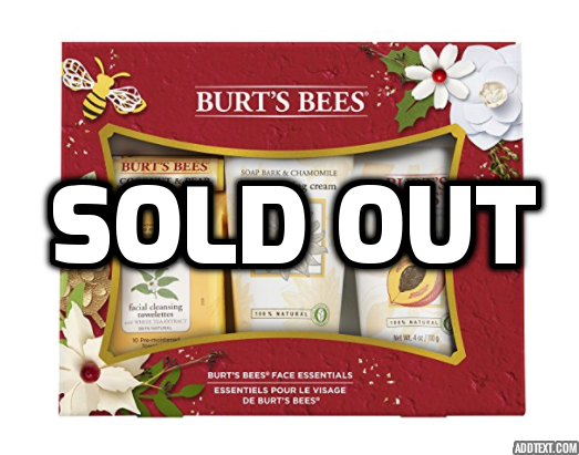 Burt's Bees Face Essentials Gift Set 4 Products in Box