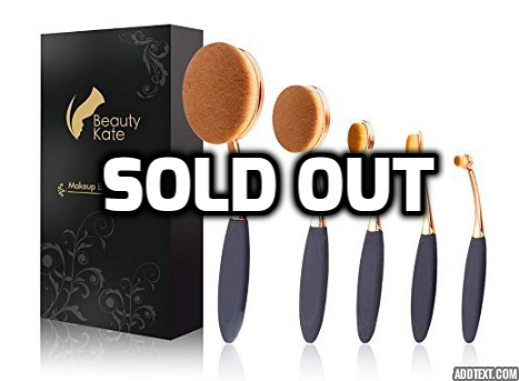 Beauty Kate 5 piece makeup brush set