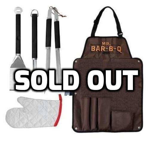 Mr.BarBQ 5-Piece Barbecue Tool Set with Apron