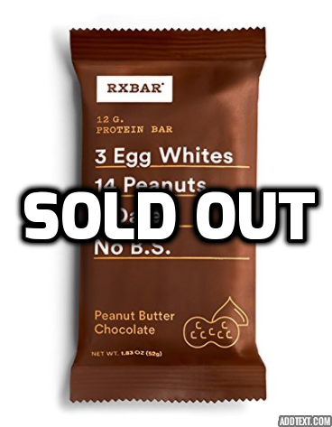 Seleccione barras de proteína de alimentos integrales RXBar