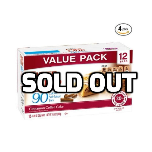 Pack of 48 Fiber One 90 Calorie Bar, Cinnamon Coffee Cake