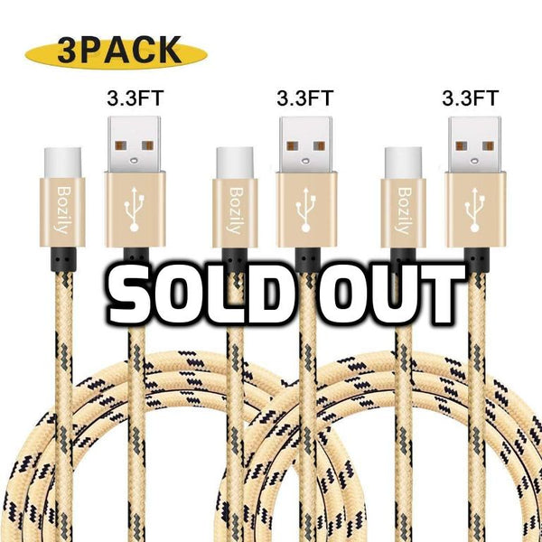 Pack of 3 type C cables