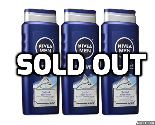 Pack of 3 NIVEA Men Active3 3-in-1 Body Wash