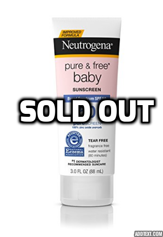 Pack of 3 Neutrogena Pure & Free Baby Sunscreen Lotion