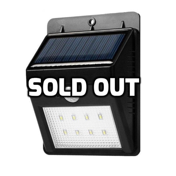 Outdoor solar motion light