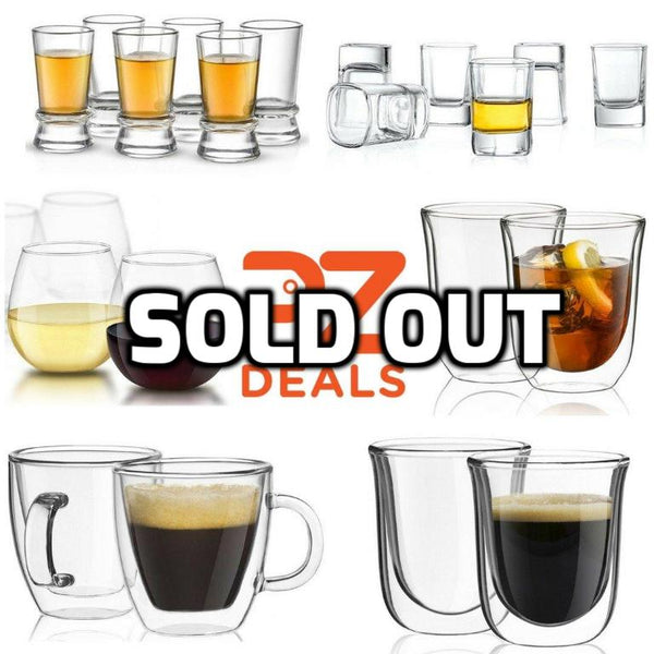 Up to 45% off shot glasses, double wall mugs and espresso mugs