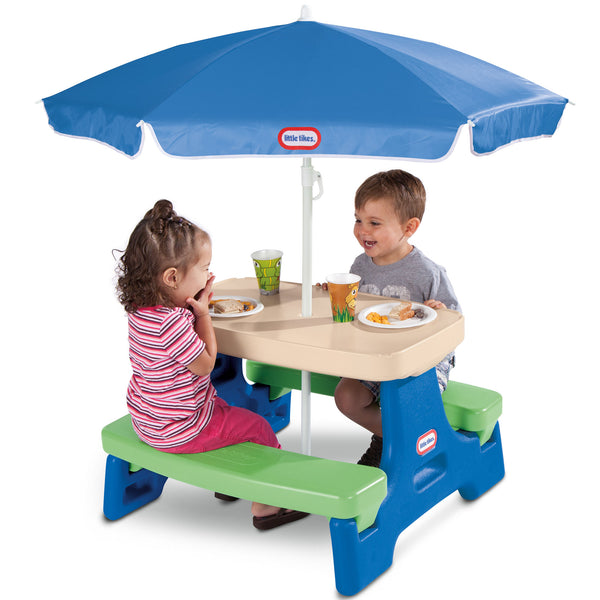 Mesa de juegos con sombrilla Little Tikes Easy Store Jr.